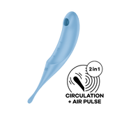 Satisfyer Twirling Pro Hybrid Air Pulse G Spot Vibrator Clit Ticklers and Pulsators